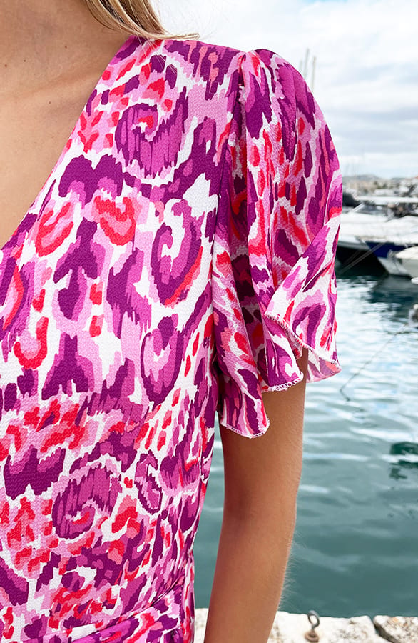 Playsuit Colorful Print Roze – shoparchief, foto 5