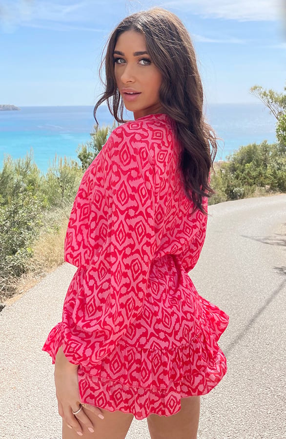 Print Skort Roze Rood – shoparchief, foto 4