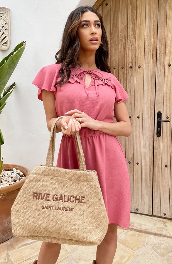 Puglia Dress Dust Roze – shoparchief, foto 3