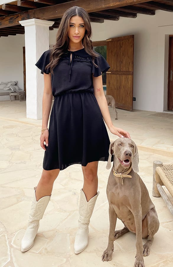 Puglia Dress Zwart – shoparchief, foto 4