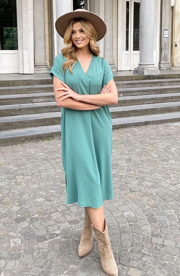 Palermo Pocket Jurk Mint – shoparchief, foto 5