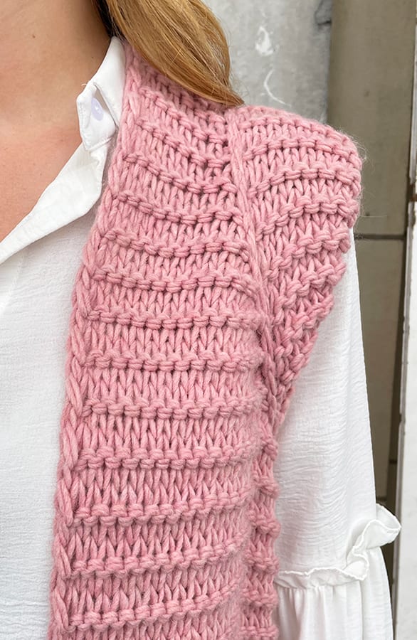 Gebreid Gilet Dust Roze – shoparchief, foto 7
