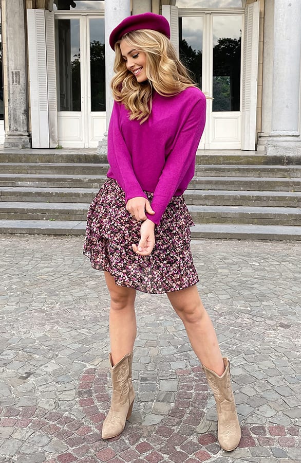 Oversized Soft Trui Magenta – shoparchief, foto 10