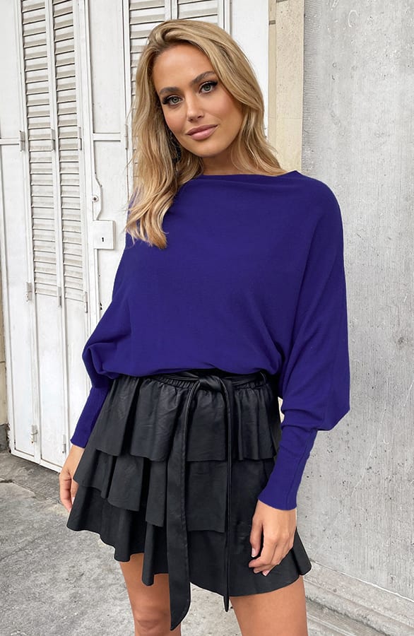 Oversized Soft Trui Royal Blue – shoparchief, foto 1