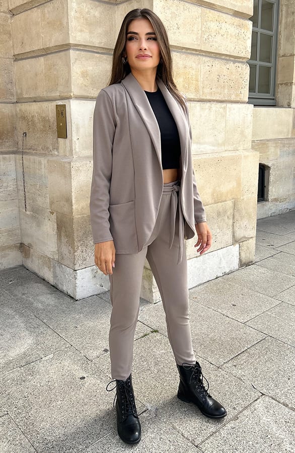 Basic Blazer Taupe – shoparchief, foto 7