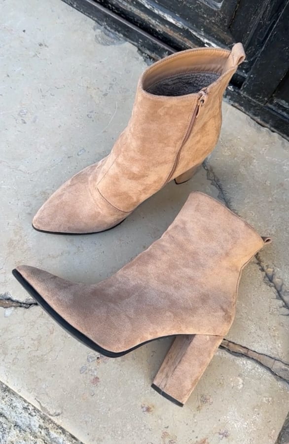 Enkellaarzen Suede Beige – shoparchief, foto 3