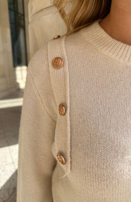 Knopen Trui Milaan Ecru – shoparchief, foto 9