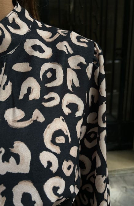 Midi Jurk Met Knopen Leopard – shoparchief, foto 7