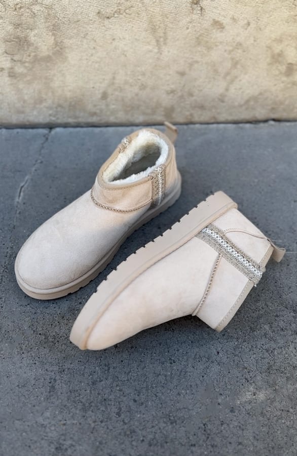 Overstitching Boots Beige – shoparchief, foto 1