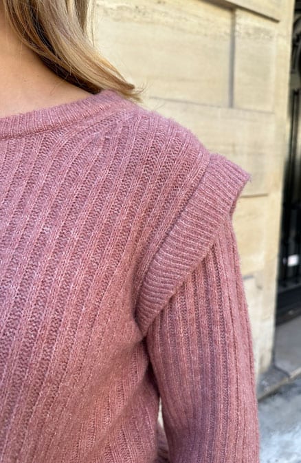 Soft Knitted Detail Trui Dust Pink – shoparchief, foto 7