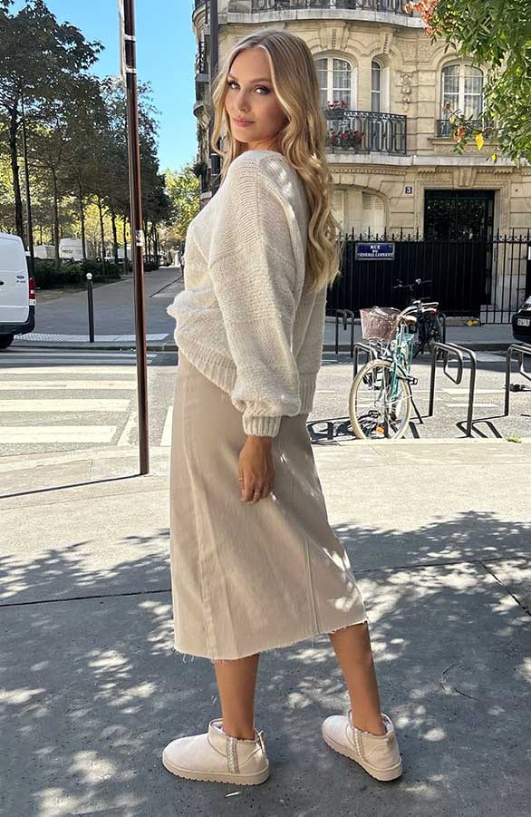 Ultra Oversized Soft Trui Light Beige – truien, foto 10