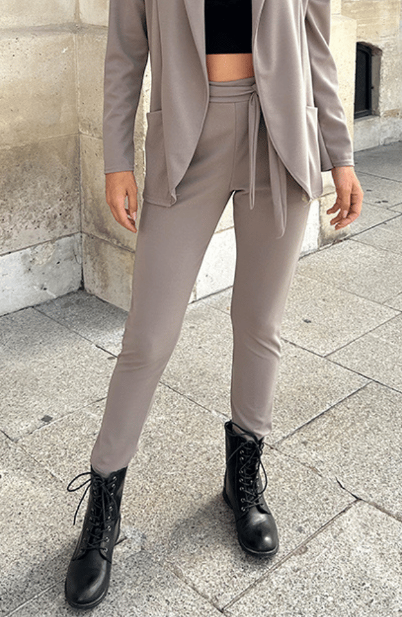 Strik Broek Basic Taupe – shoparchief, foto 1