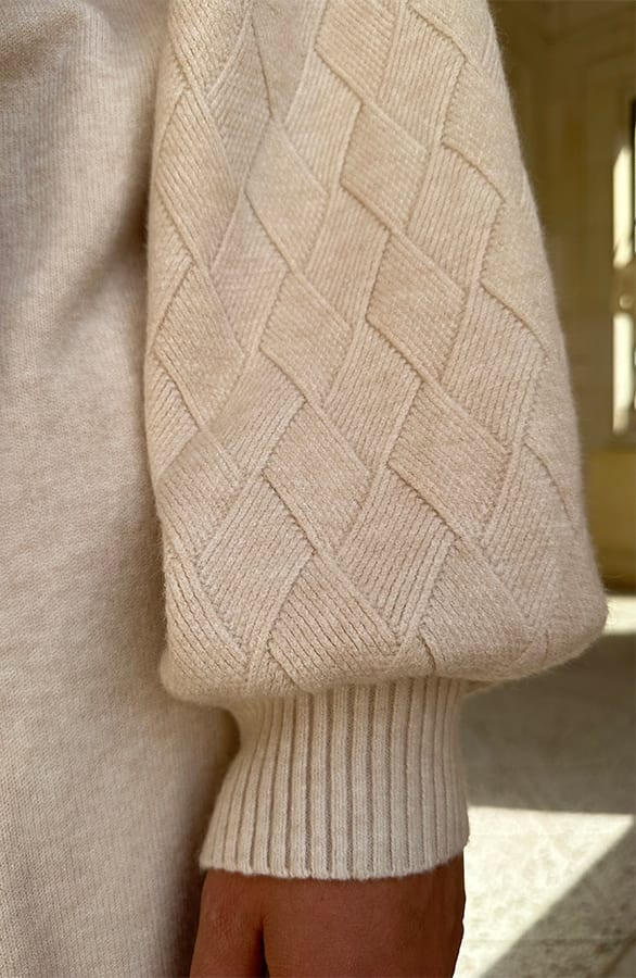 Ultra Soft Vest Met Pofmouwen Light Beige – shoparchief, foto 6