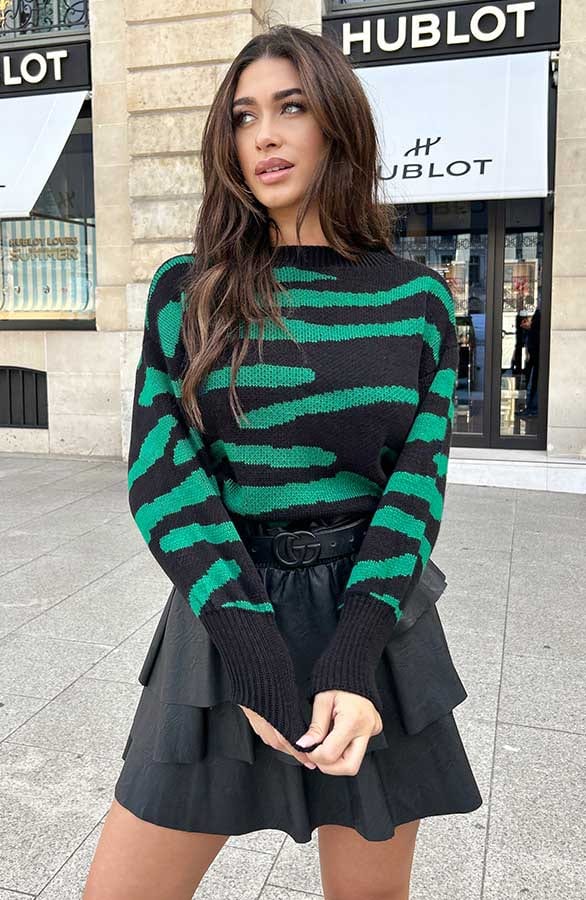 Zebra Trui Bright Green – shoparchief, foto 5