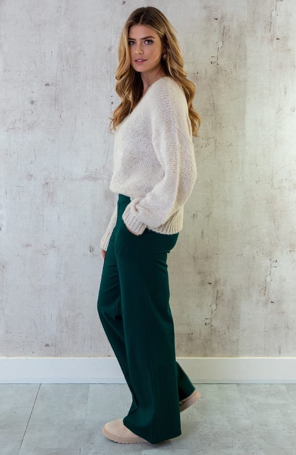 Comfy Pantalon Detailed Smaragd – shoparchief, foto 5