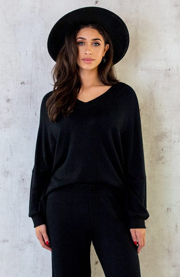Comfy Ultra Soft Trui Zwart – shoparchief, foto 1