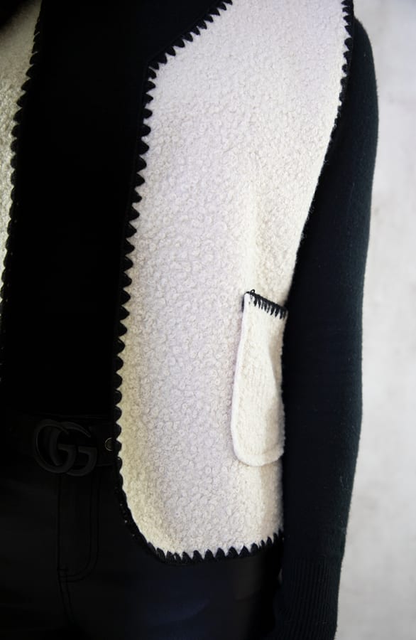 Detailed Gilet Beige – shoparchief, foto 5