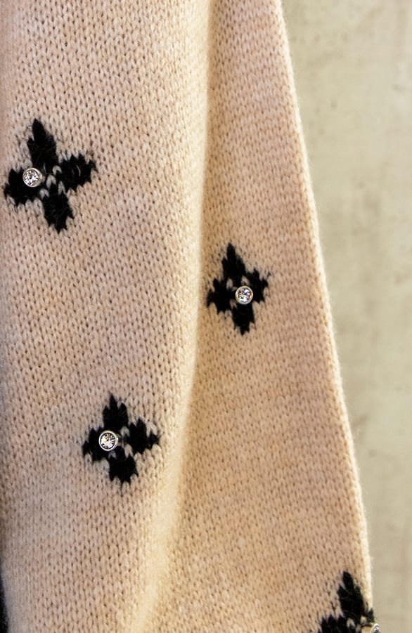 Diamond Flower Sweater Beige – shoparchief, foto 6