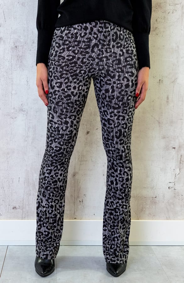 Flared Broek Panterprint Luxury – shoparchief, foto 3