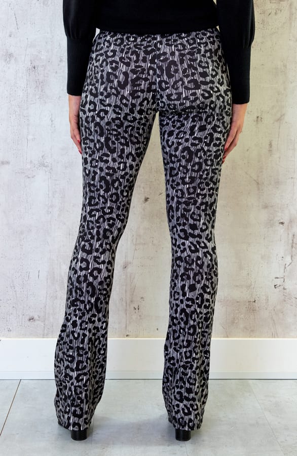 Flared Broek Panterprint Luxury – shoparchief, foto 4