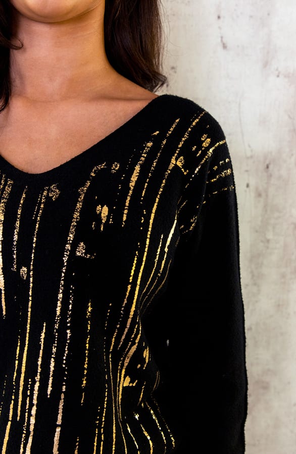 Metallic Soft Trui Zwart – shoparchief, foto 7