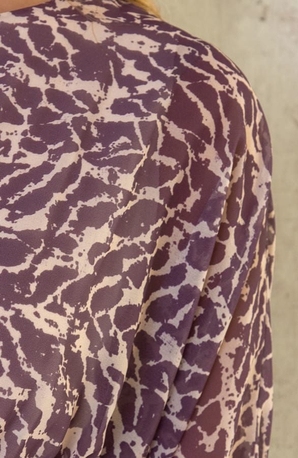 Print Jurk Sleeve Mauve – shoparchief, foto 5