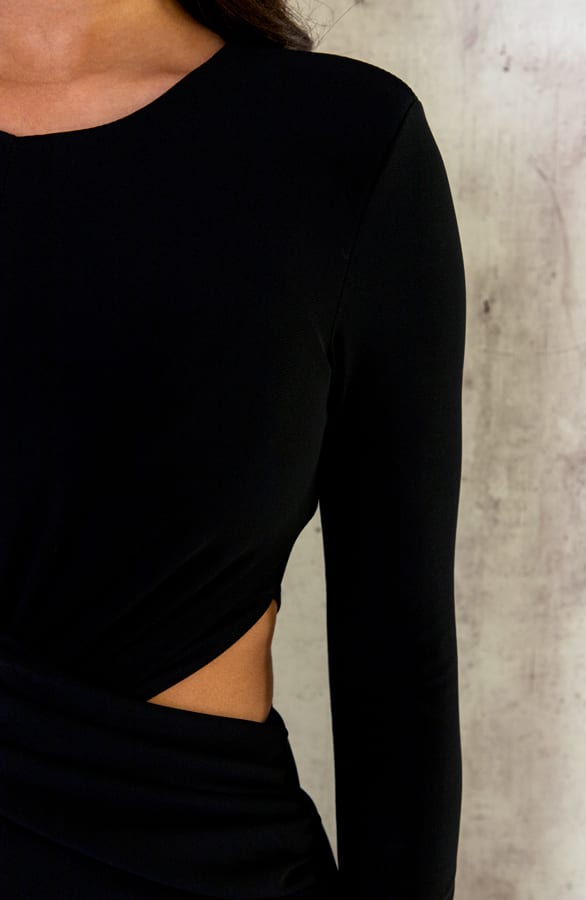 Plooi Jurk Met Cut-Out Detail – shoparchief, foto 6