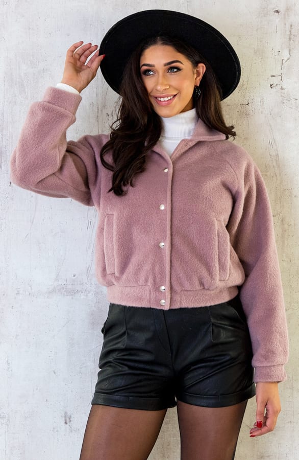 Soft Bomber Jacket Dust Pink – shoparchief, foto 3