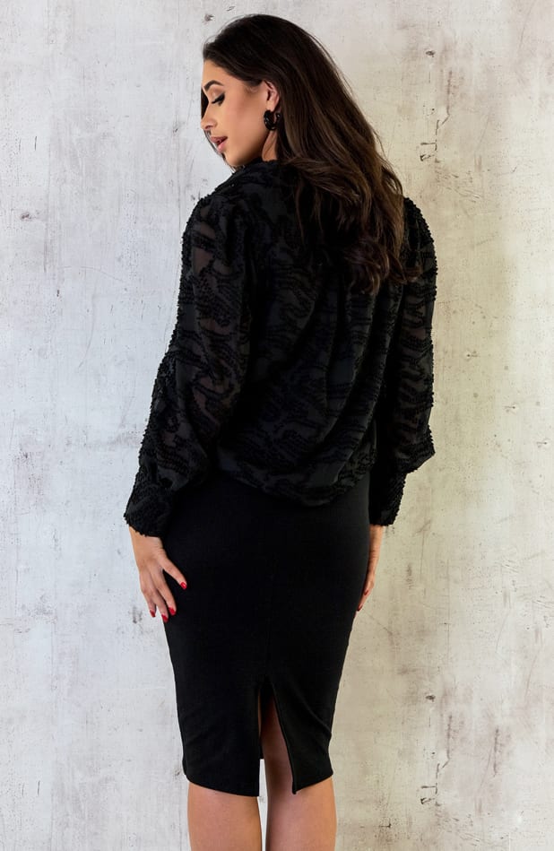Yves Blouse Zwart – shoparchief, foto 8