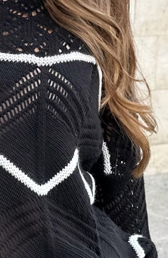 Fashion Musthaves Pullover Schwarz Striped, Shoparchiv, Foto 8