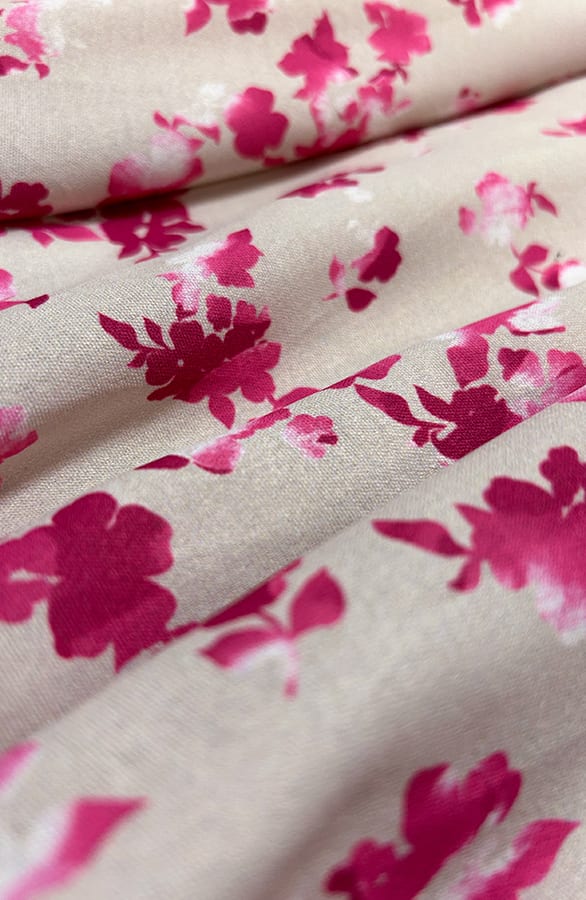 Florence Flower Print Jurk Beige – shoparchief, foto 5