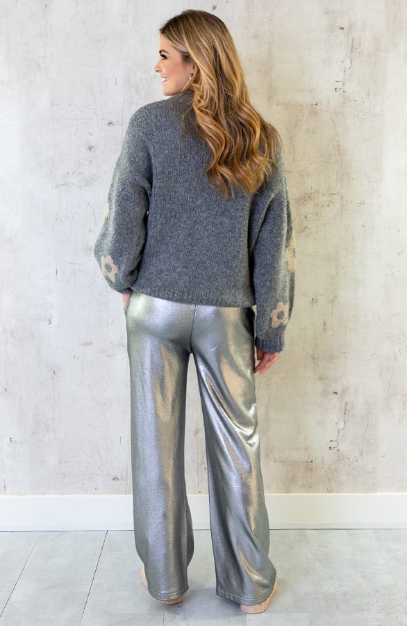 Metallic Broek Zilver – shoparchief, foto 4
