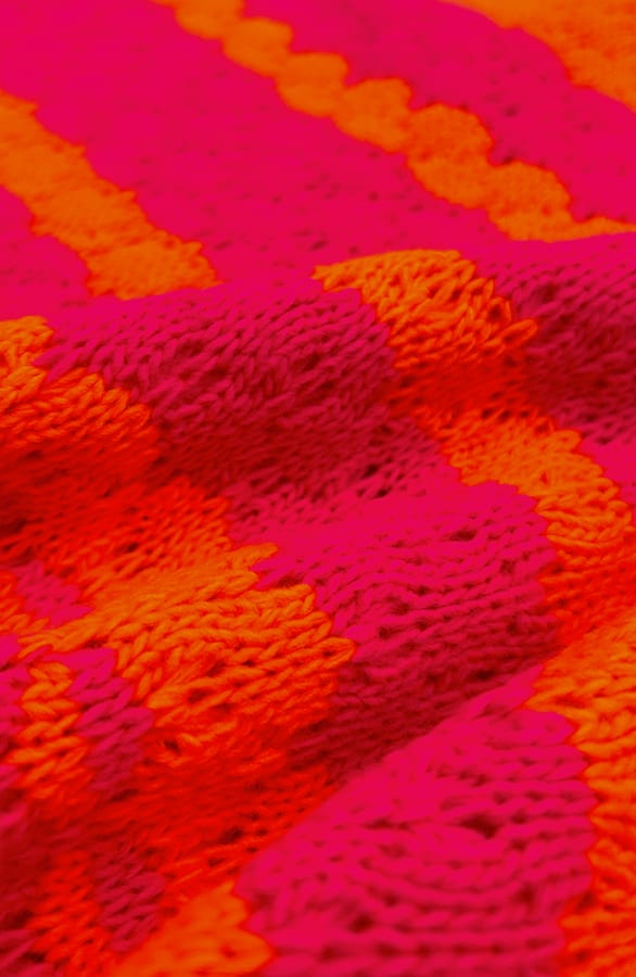 Boho Knitted Sweater Fuchsia – shoparchief, foto 7