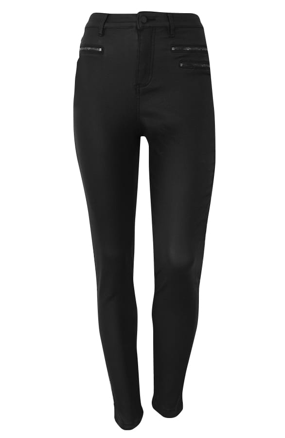 Coating Jeans Mat Zwart – shoparchief, foto 1