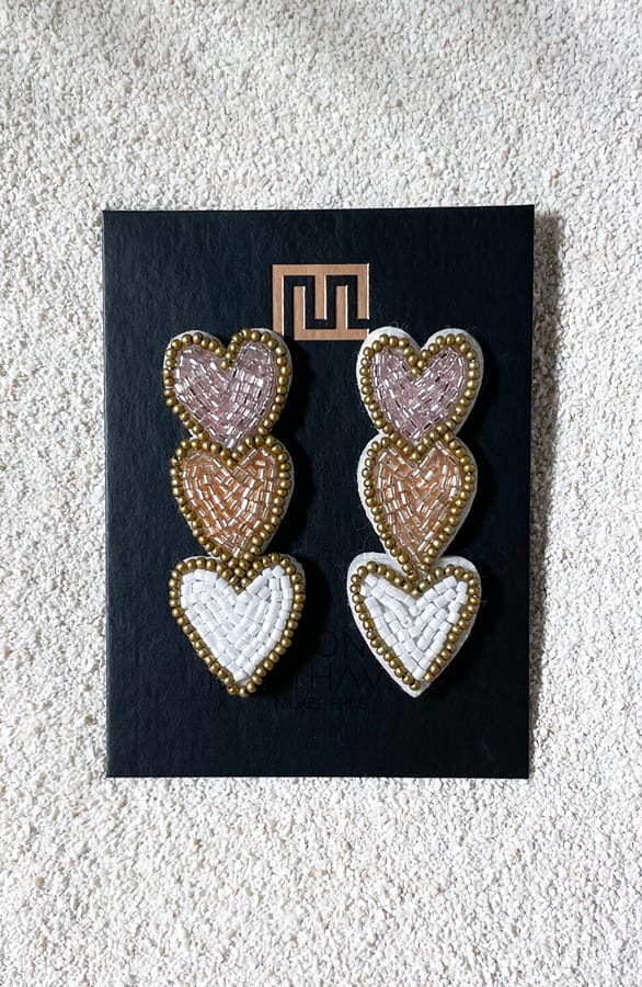 Exclusive Beads Hartjes Oorbellen – shoparchief, foto 3