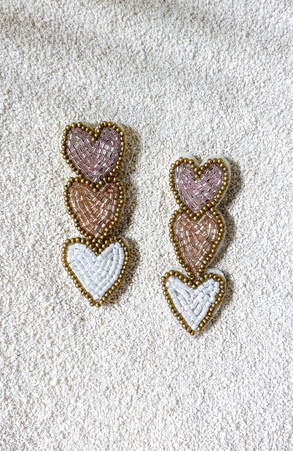 Exclusive Beads Hartjes Oorbellen – shoparchief, foto 2