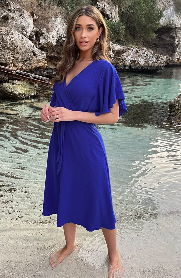 Florence Midi Kleid Kobalt, Kleider, Foto 5