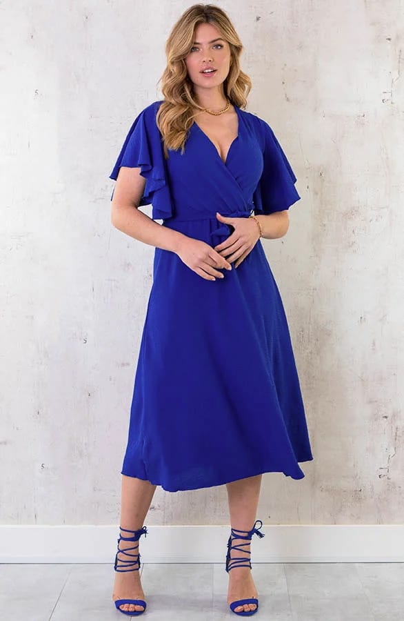 Florence Midi Kleid Kobalt, Kleider, Foto 9