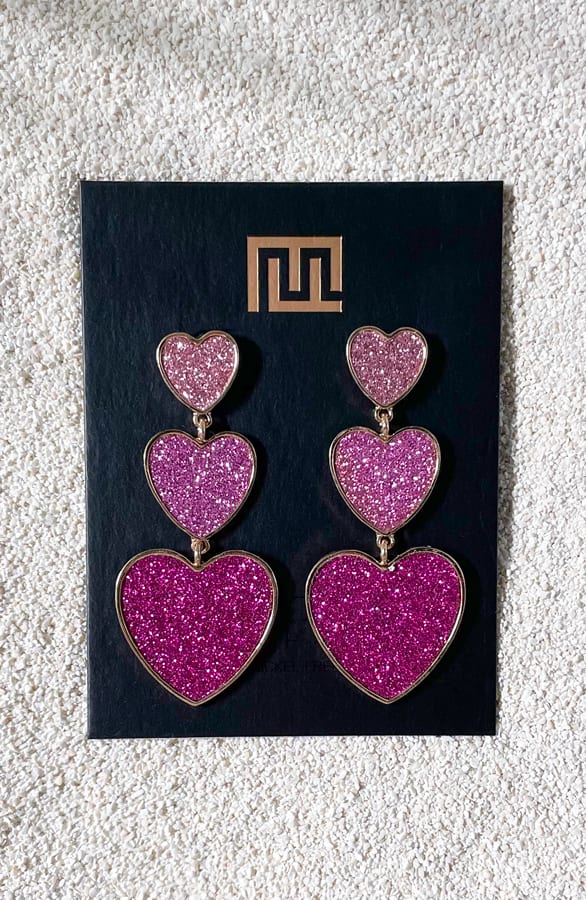 Hartjes Oorbellen Pinklicious – shoparchief, foto 3