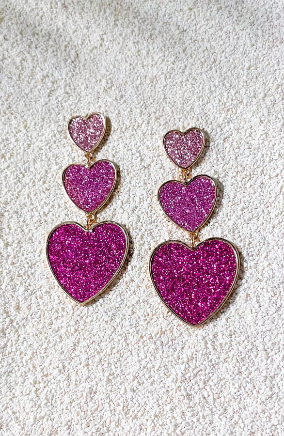 Hartjes Oorbellen Pinklicious – shoparchief, foto 2
