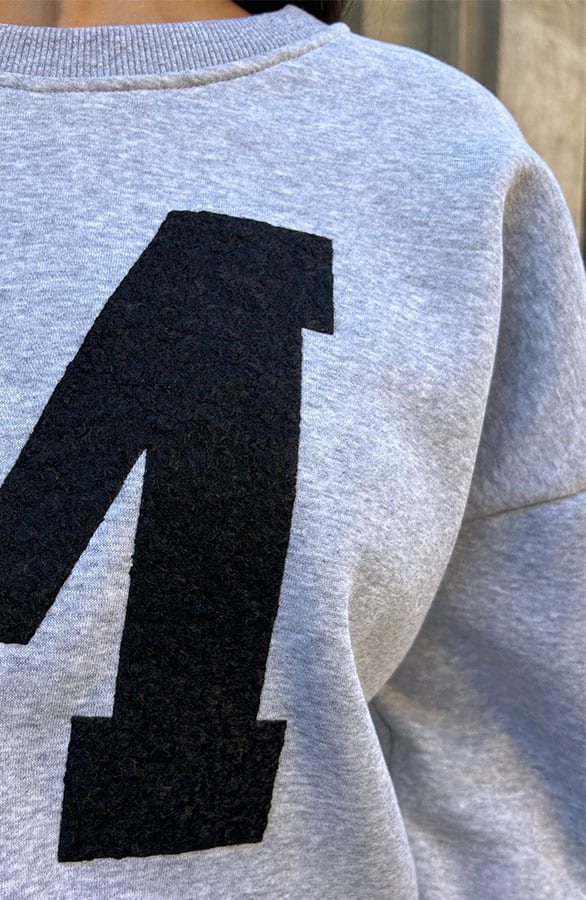 Bouclé M Sweater Grijs – shoparchief, foto 4