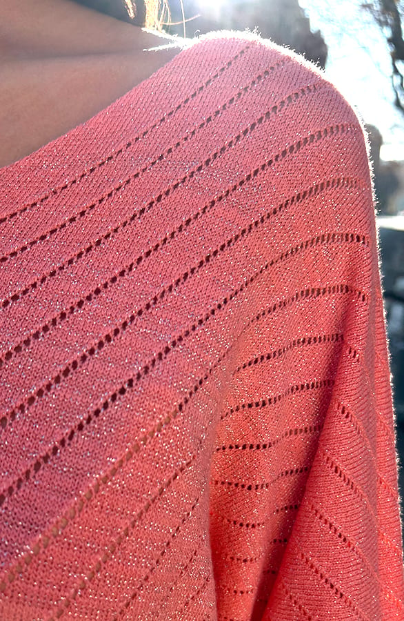 Lurex Top Detail Koraal – shoparchief, foto 4