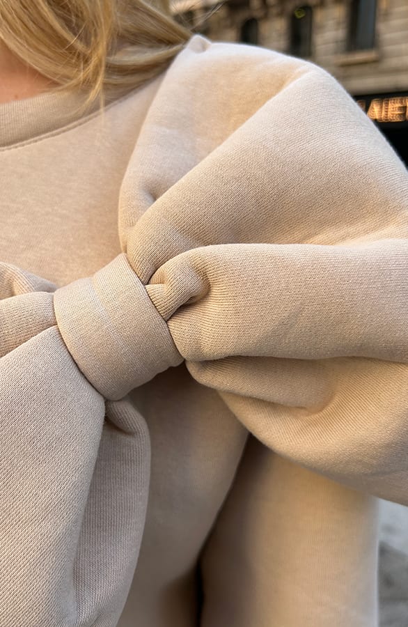 Oversized Strik Trui Beige – shoparchief, foto 5