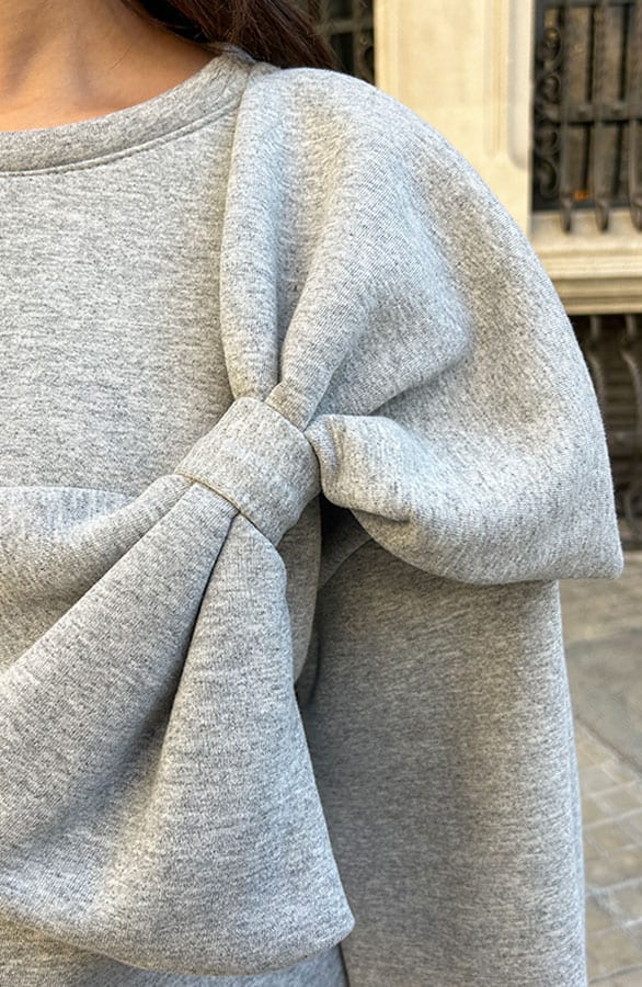 Oversized Strik Trui Grijs – shoparchief, foto 3