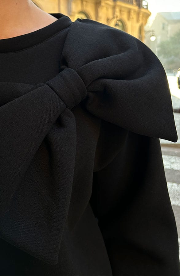 Oversized Strik Trui Zwart – shoparchief, foto 10