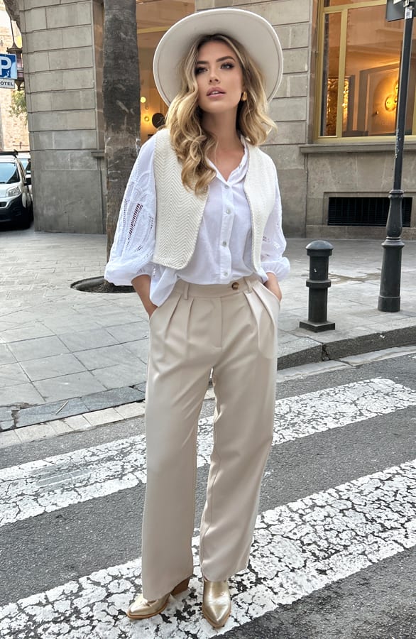 Palazzo Pants Limited Beige 2.0 – shoparchief, foto 5