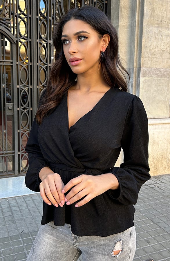Peplum Top Luxury Black – shoparchief, foto 2