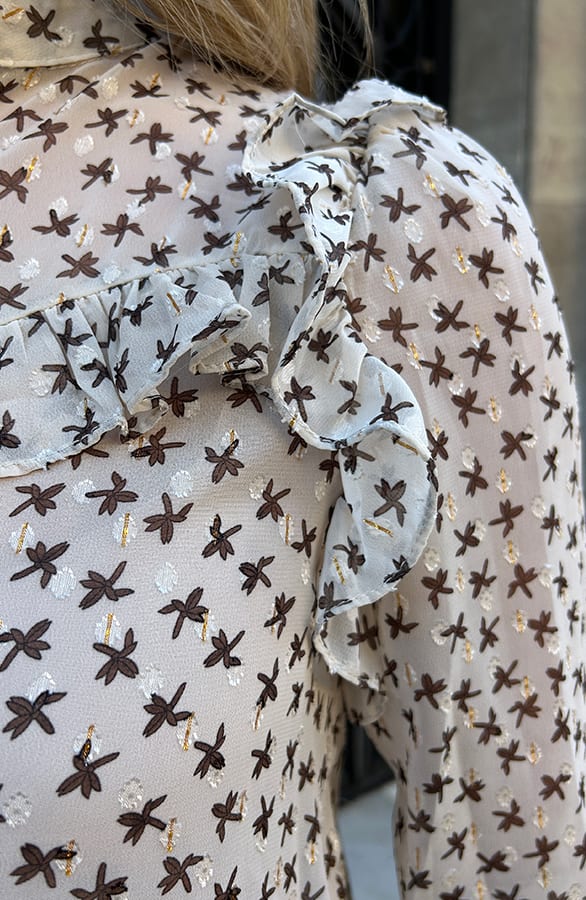 Ruches Chicago Blouse Print – shoparchief, foto 3