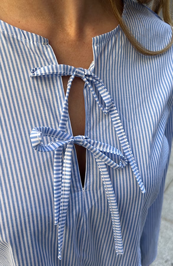 Bluse Mit Schleifchen Blue, Shoparchiv, Foto 5
