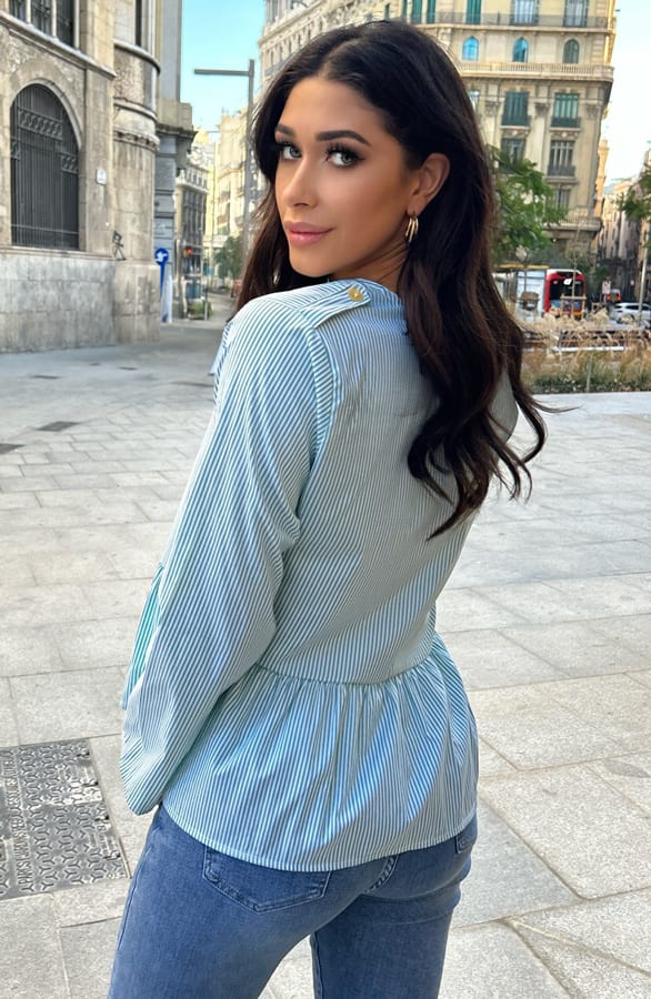 Bluse mit Schleifchen Mint, Shoparchiv, Foto 8